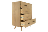 Claire Contemporary Walnut Chest