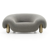 Clarity Contemporary Grey Fabric Accent Chair