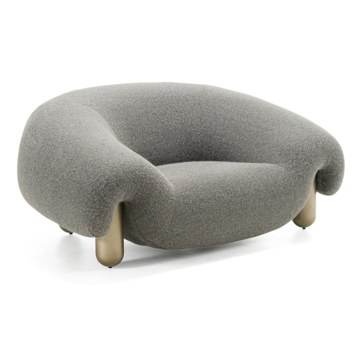 Clarity Contemporary Grey Fabric Accent Chair