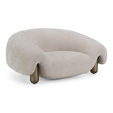 Clarity Contemporary Light Grey Fabric Accent Chair