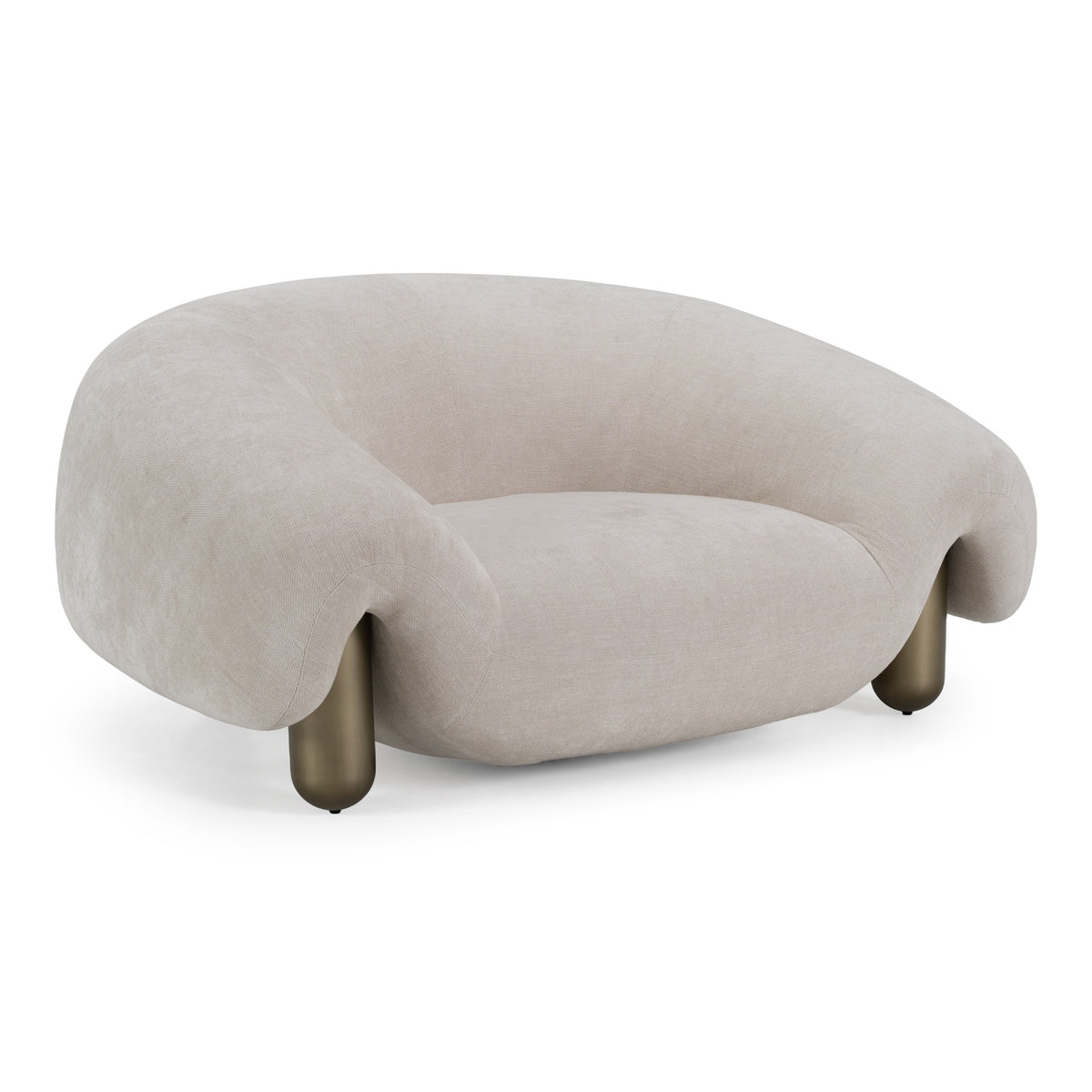Clarity Contemporary Light Grey Fabric Accent Chair