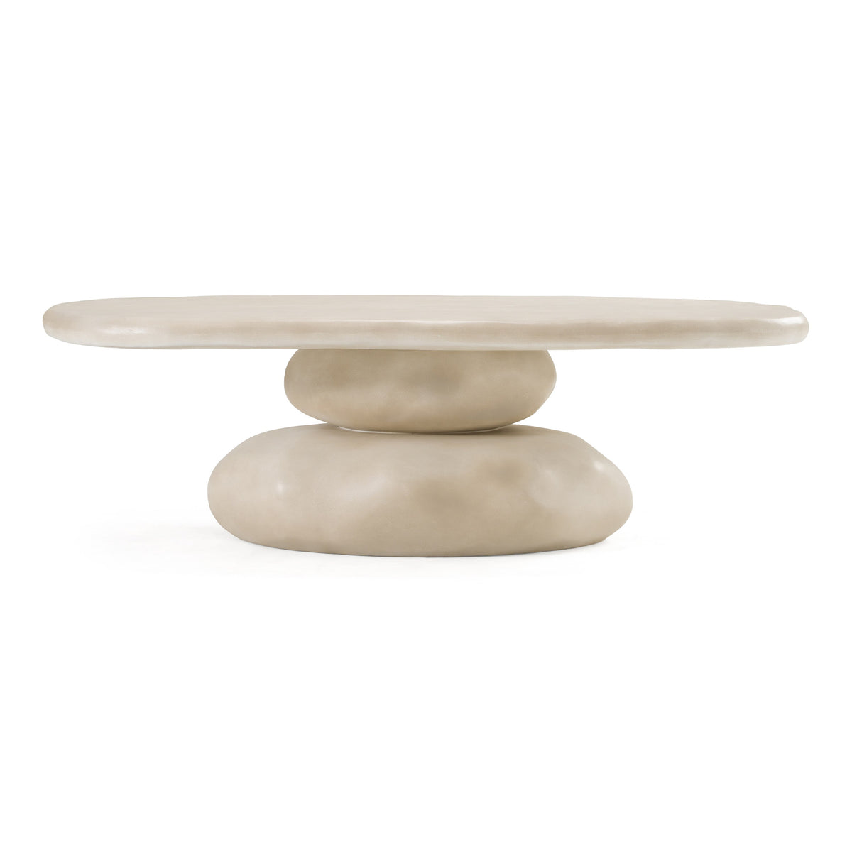Coates Modern Beige Concrete Coffee Table
