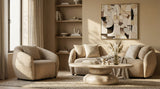 Coates Modern Beige Concrete Coffee Table