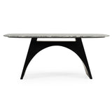 Colbert Modern Black & White Marble Dining Table