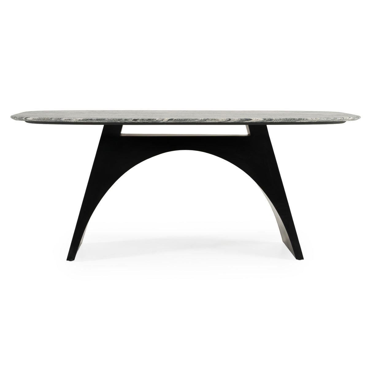 Colbert Modern Black & White Marble Dining Table