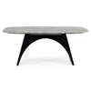 Colbert Modern Black & White Marble Dining Table