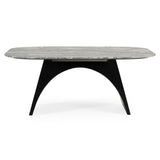 Colbert Modern Black & White Marble Dining Table