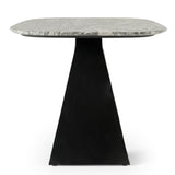 Colbert Modern Black & White Marble Dining Table