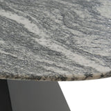 Colbert Modern Black & White Marble Dining Table