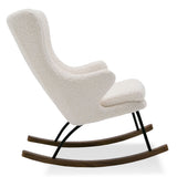 Colfax Modern White Sheep Rocking Chair