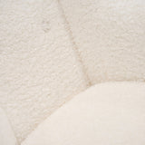Colfax Modern White Sheep Rocking Chair