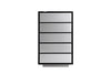 Concord Modern Black Marble + Black Ash + Aluminum Chest