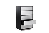 Concord Modern Black Marble + Black Ash + Aluminum Chest