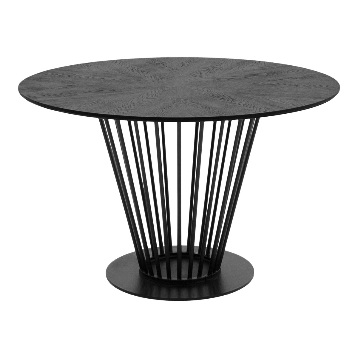 Conroy Modern Black Round Dining Table