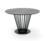 Conroy Modern Black Round Dining Table