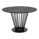 Conroy + Luzerne Modern Black + Pink Dining Table Set