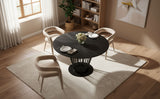 Conroy Modern Black Round Dining Table