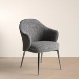 Cora Modern Grey Fabric & Leatherette Dining Chair