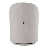 Correa Modern Light Grey Fabric Swivel Dining Chair