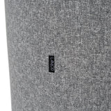Correa Modern Grey Fabric Swivel Dining Chair