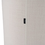 Correa Modern White Fabric Swivel Dining Chair