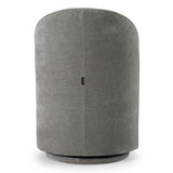 Correa Modern Dove Grey Fabric Swivel Dining Chair