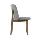 Costello Mid-Century Modern Grey Fabric + Wenge Dining Chair (Set of 2)