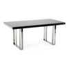 Courtland Modern Stainless Steel Dining Table