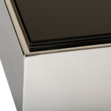 Courtland Modern Stainless Steel Dining Table