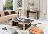 Cartier Modern Black & Rosegold Coffee Table