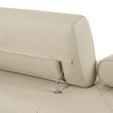 Dalton Modern Italian Oyster Leather Sectional + 2 Recliners