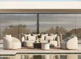 Tabarca Outdoor Beige Fabric 4 Seat Sofa + 2 Chairs