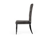 Darley Transitional Grey Velvet Dining Chair Set of 2
