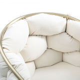 Debra Modern Off-White Fabric Dining Chair