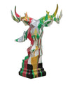 Deer Head Multicolor Geometric Sculpture
