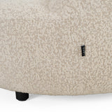 Delvan Contemporary Beige Fabric Right Facing Chaise Sectional Sofa