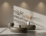 Denny Modern Grey Concrete End Table