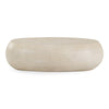 Denny Modern Beige Fiberform Large Oval Coffee Table
