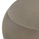 Denny Modern Grey Fiberform Oval Coffee Table