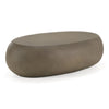 Denny Modern Grey Fiberform Large Oval Coffee Table