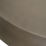 Denny Modern Grey Fiberform Large Oval Coffee Table