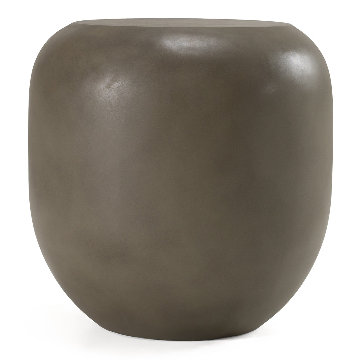 Denny Modern Grey Concrete End Table