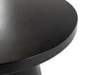Desoto Modern Black Concrete Round Dining Table