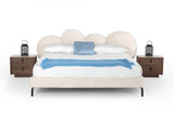 Destiny Contemporary White Sherpa Bubble Bed