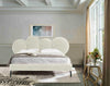 Destiny Eastern King Contemporary White Sherpa Bubble Bed