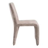 Ditka Modern Beige Velvet Dining Chair (Set of 2)