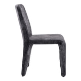 Ditka Modern Grey Velvet Dining Chair (Set of 2)