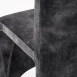 Ditka Modern Grey Velvet Dining Chair (Set of 2)