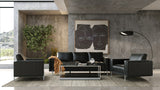 Schmidt Modern Black Leather Chair