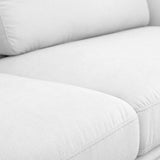 Dolly Modern Off White Fabric Sofa